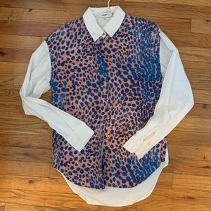 C/MEO Collective cheetah print shirt